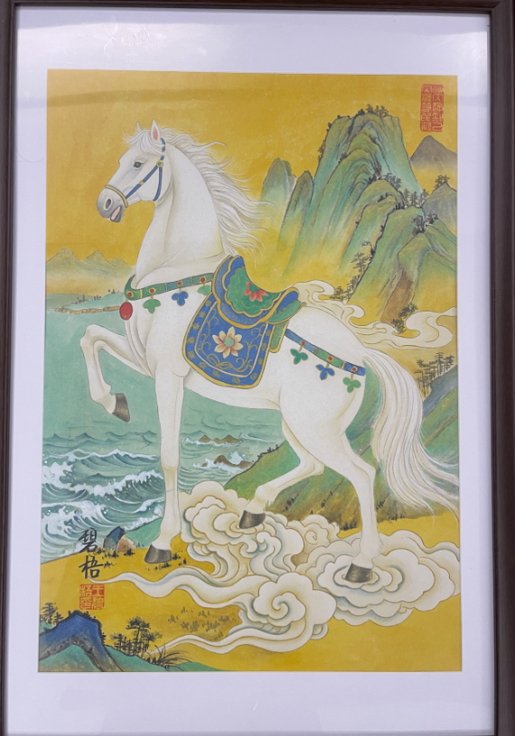 王碧梧《白马踏浪》-嘉城艺术交易平台