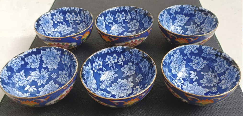 乾隆年制《粉彩描金万花碗》*6-嘉城艺术交易平台