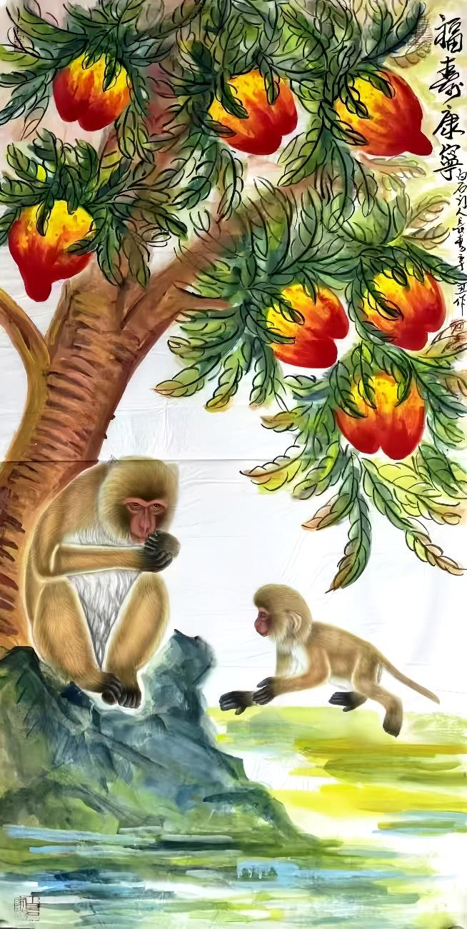 董长青《福寿康宁》-嘉城艺术交易平台