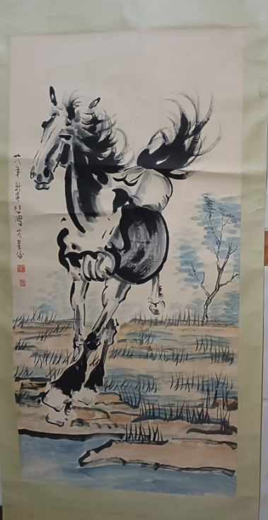 徐悲鸿《骏马图》-嘉城艺术交易平台