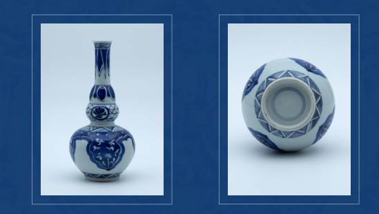 青花三节葫芦瓶-嘉城艺术交易平台