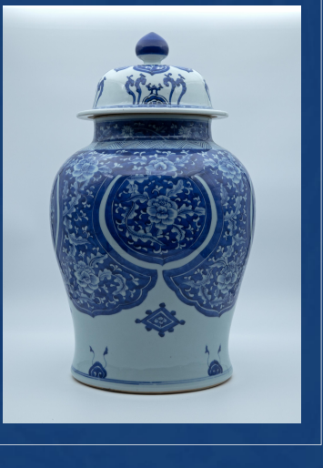 青花缠枝花卉将军罐-嘉城艺术交易平台