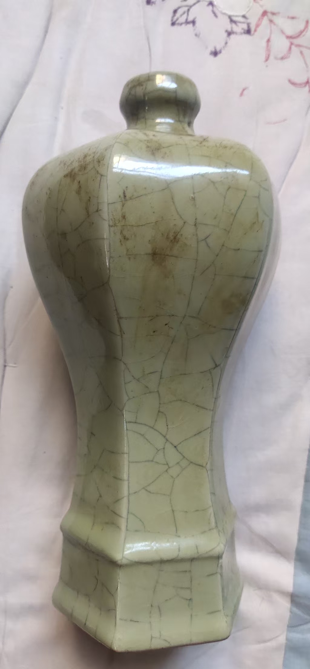 崇宁元年《哥窑六方梅瓶》清凉寺御制-嘉城艺术交易平台