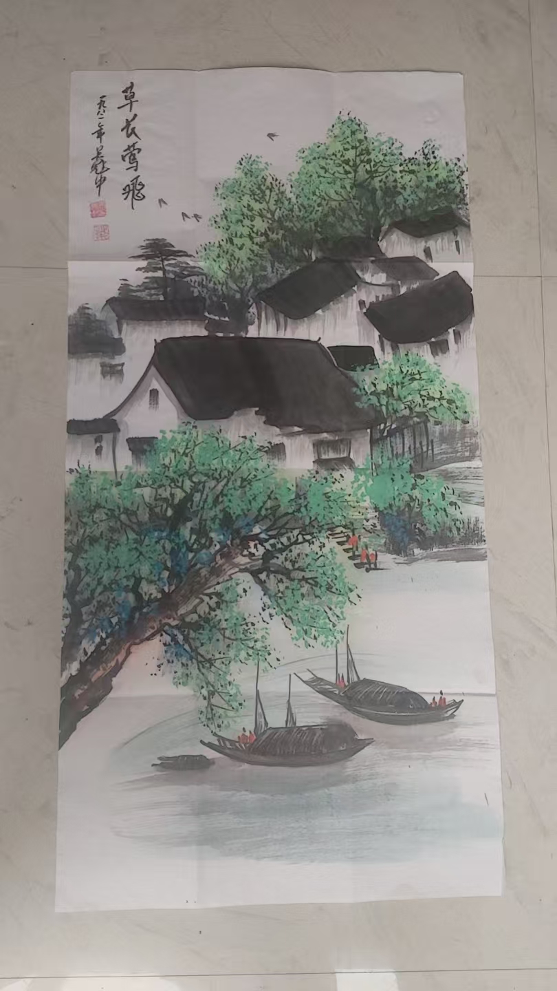 吴冠中《草长莺飞》-嘉城艺术交易平台