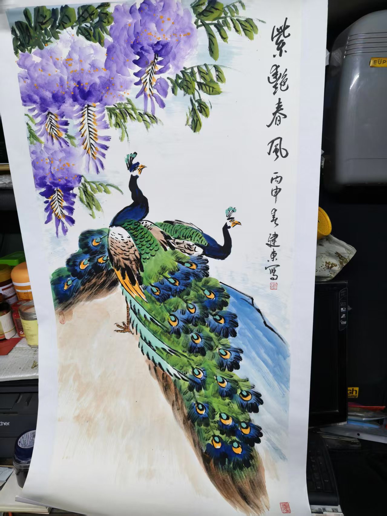 孙建东《紫艳春风》-嘉城艺术交易平台