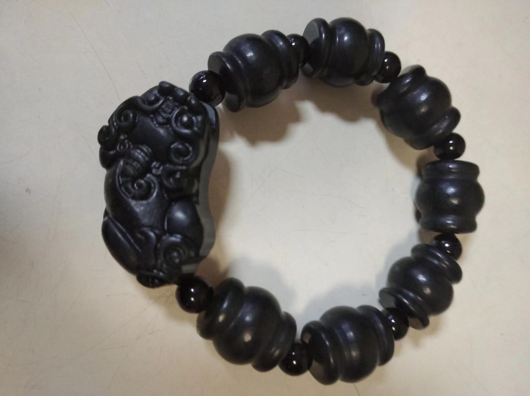 黑檀木《貔貅手串》-嘉城艺术交易平台