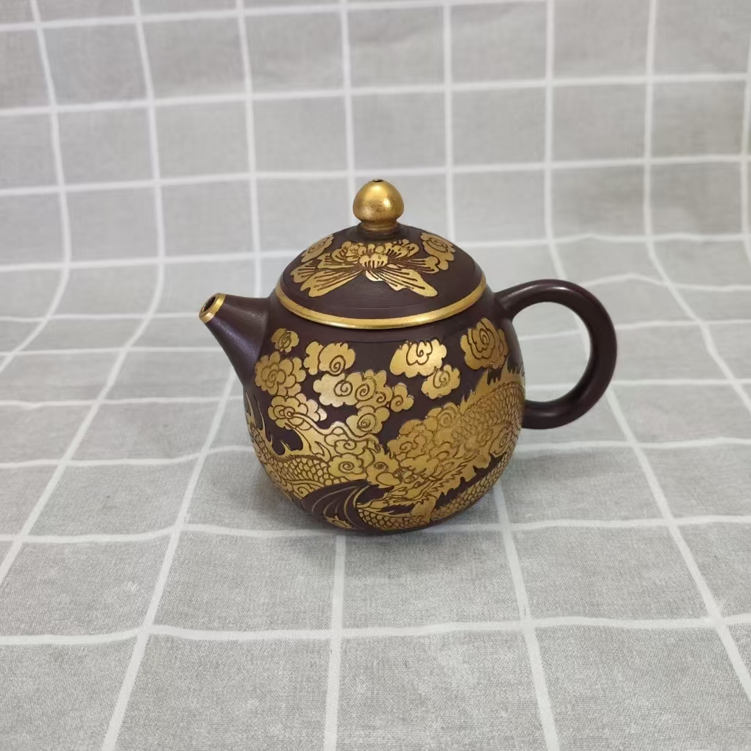 雍正年制《梅花龙蛋紫砂壶》-嘉城艺术交易平台