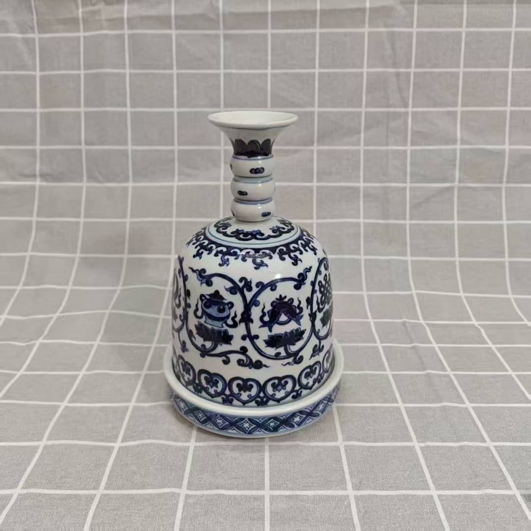 宣德年制《青花缠枝纹摇铃尊》-嘉城艺术交易平台