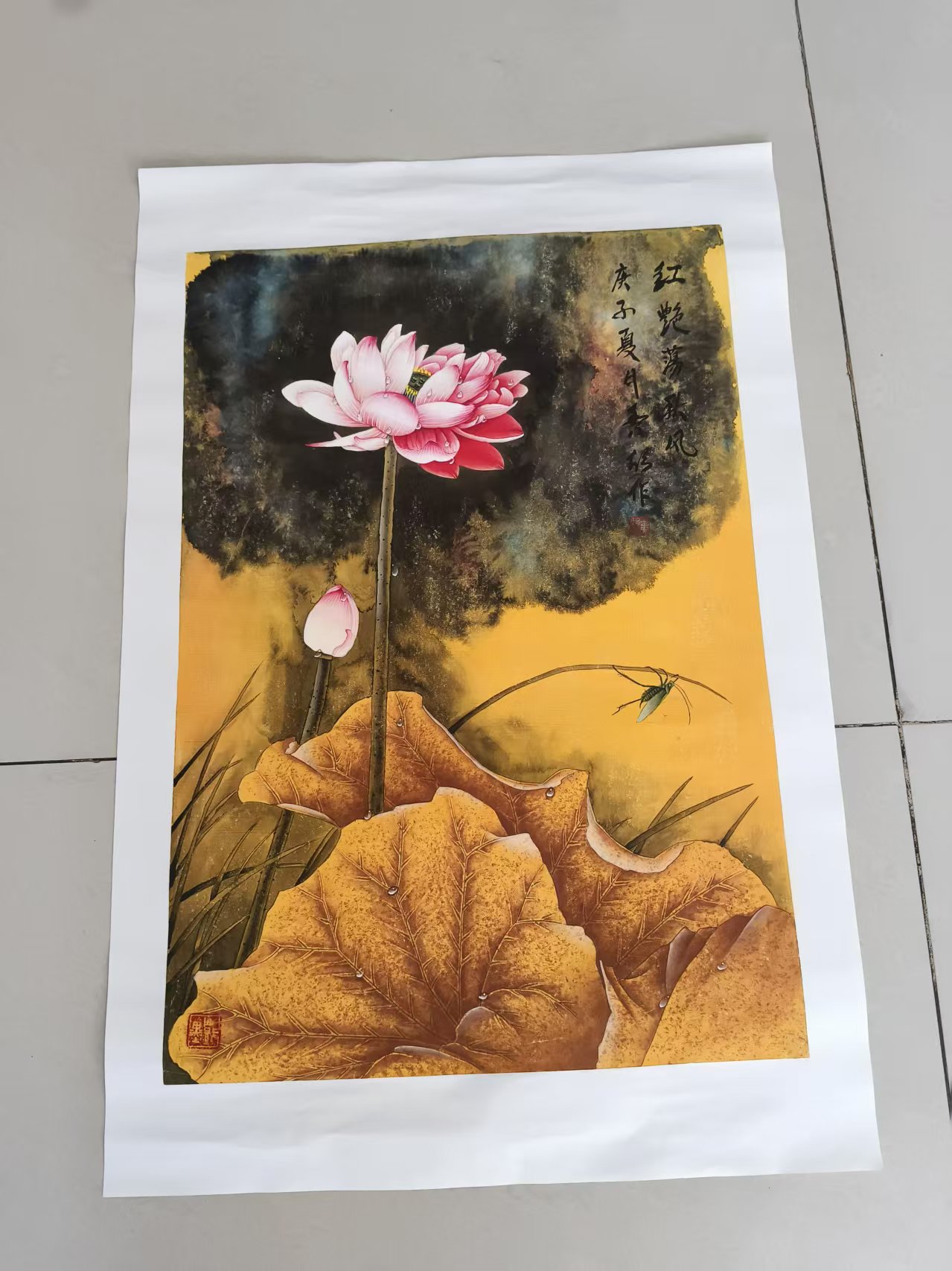 王秀欣《红艳荡清风》-嘉城艺术交易平台