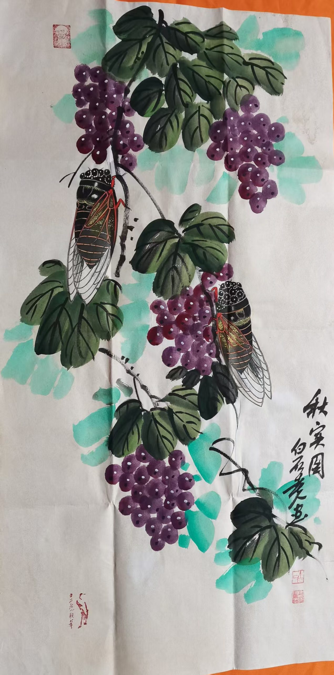 齐白石《蝉鸣图》-嘉城艺术交易平台