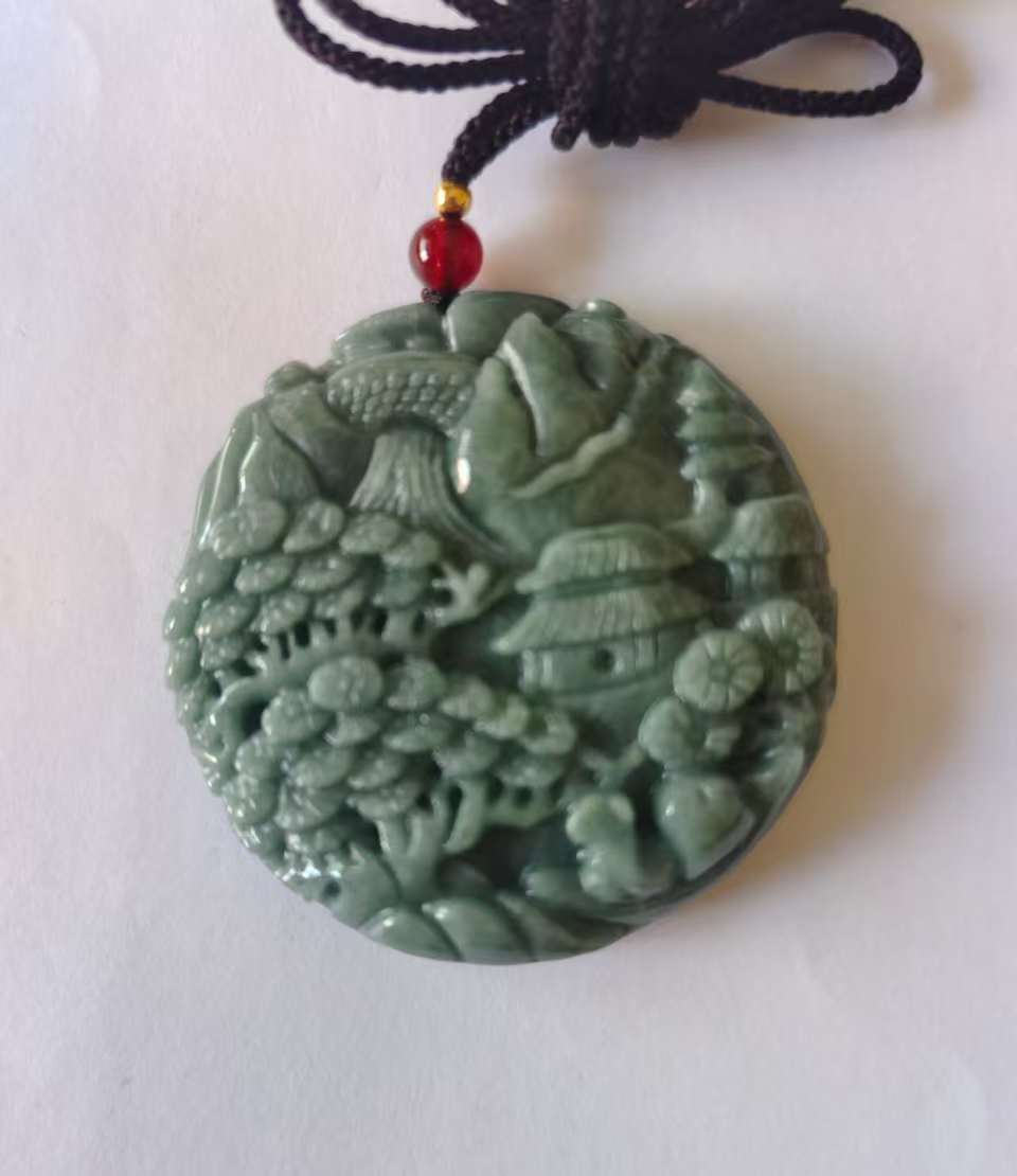 翡翠《山水牌》-嘉城艺术交易平台