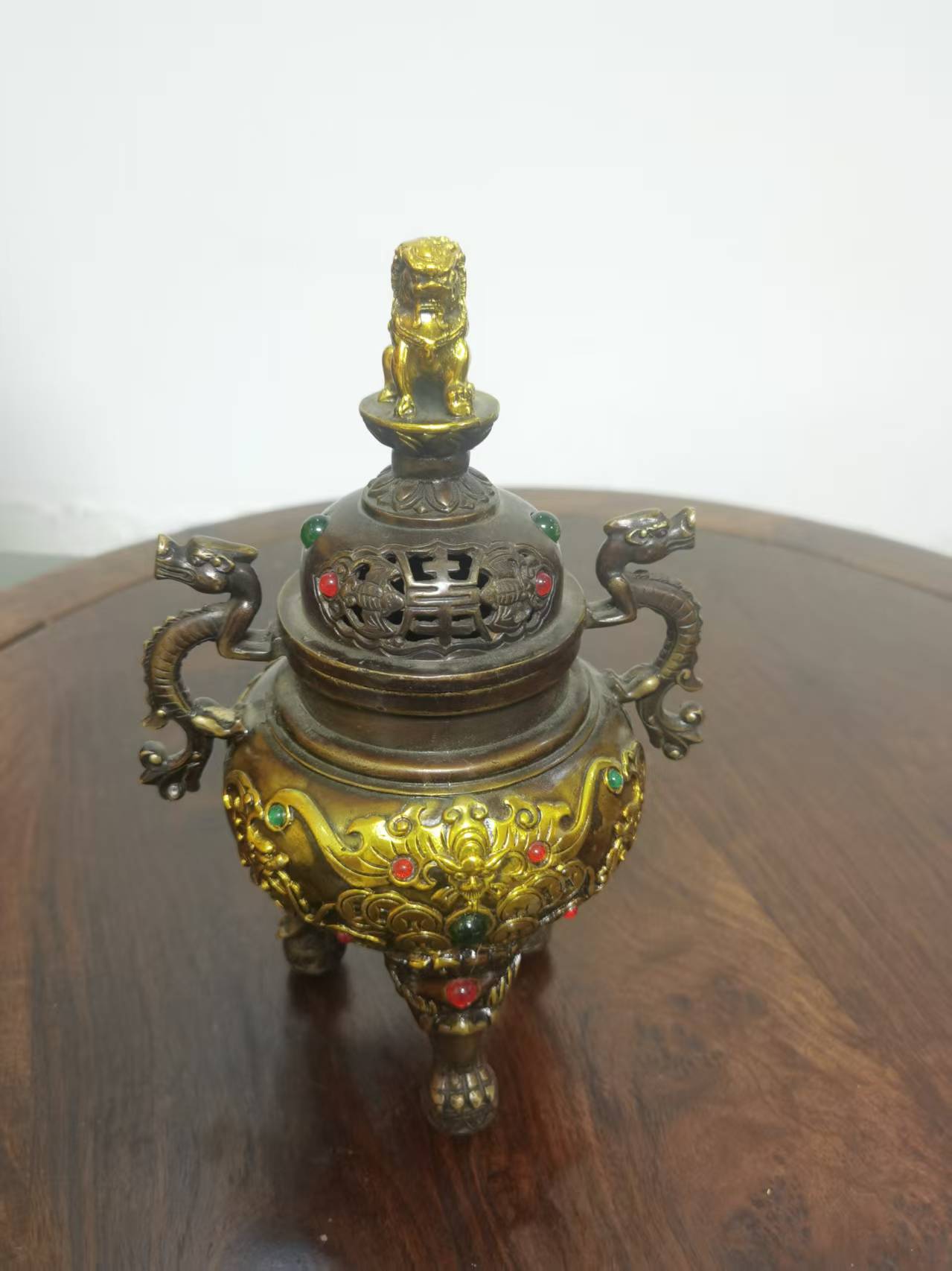 乾隆年制《风磨铜三足鼎立香薰炉》-嘉城艺术交易平台