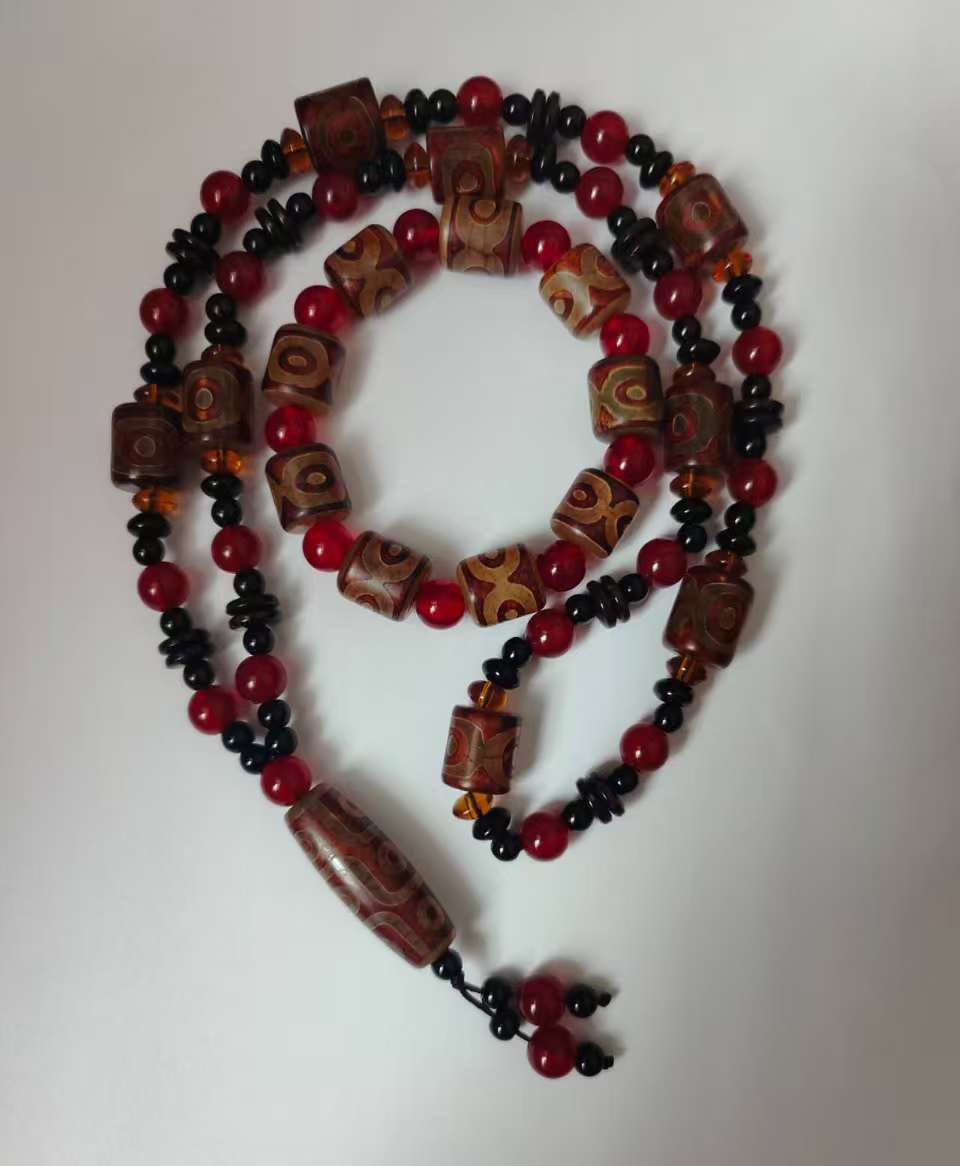 玛瑙《天珠项链》-嘉城艺术交易平台