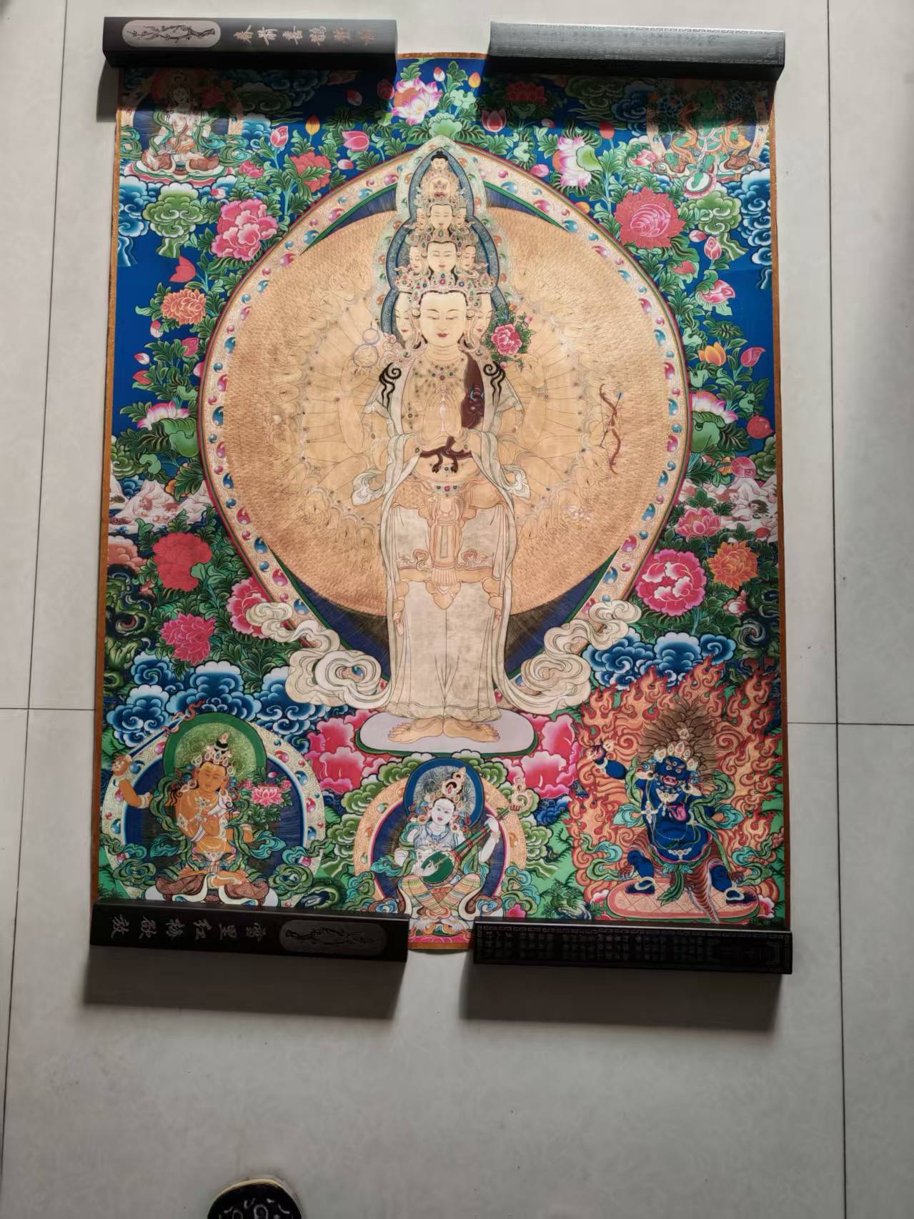 唐卡《千手千眼观音》-嘉城艺术交易平台