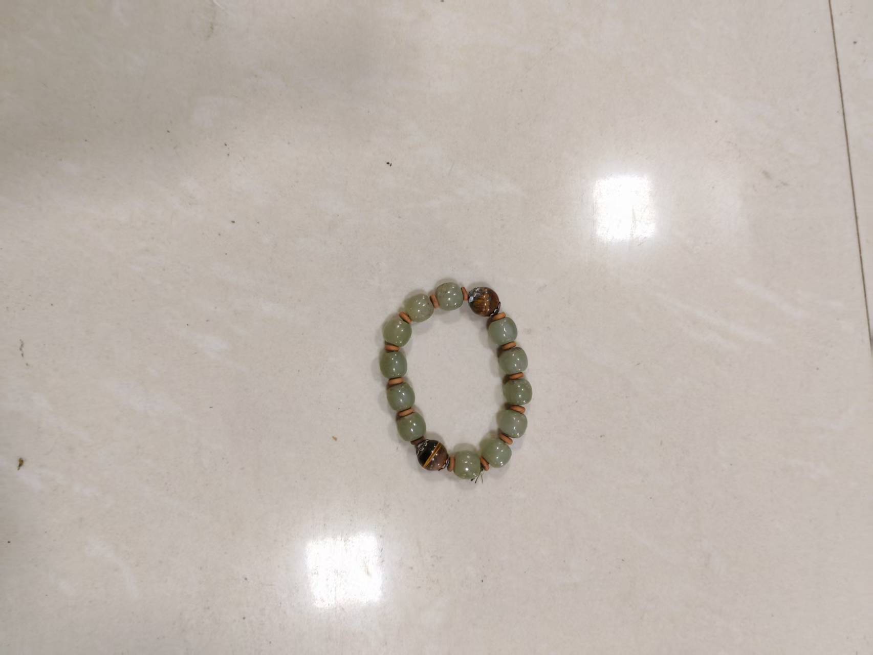 和田玉青料《老型珠手串》-嘉城艺术交易平台