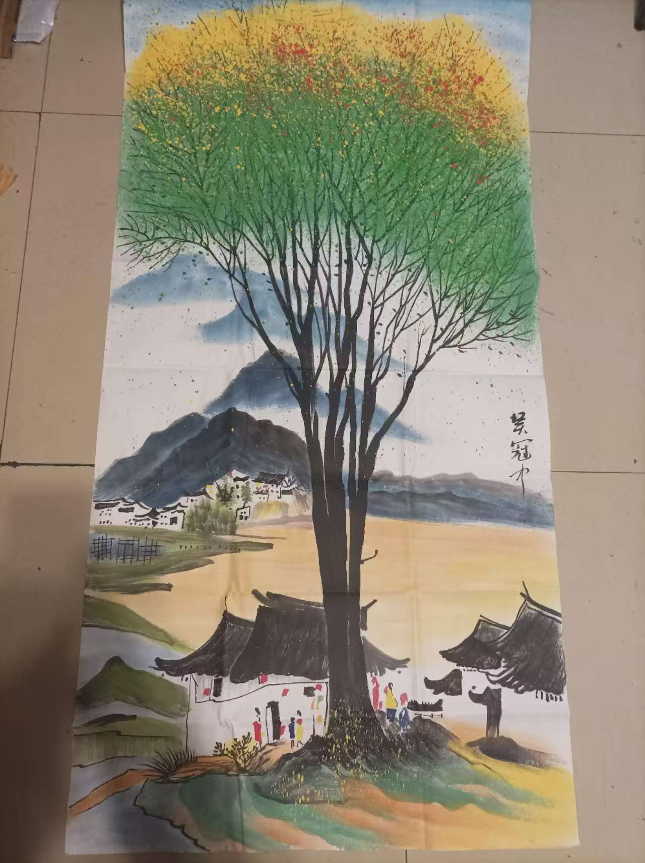 吴冠中《江南春韵》-嘉城艺术交易平台