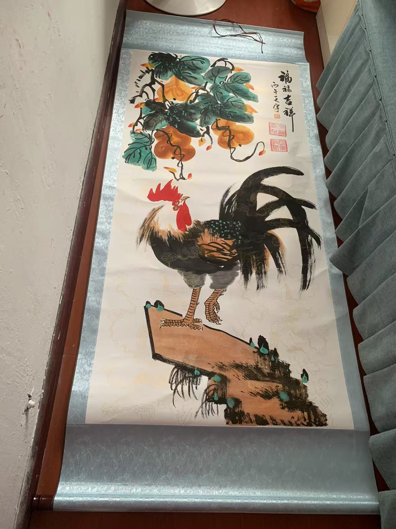 释天宇《福禄吉祥》-嘉城艺术交易平台