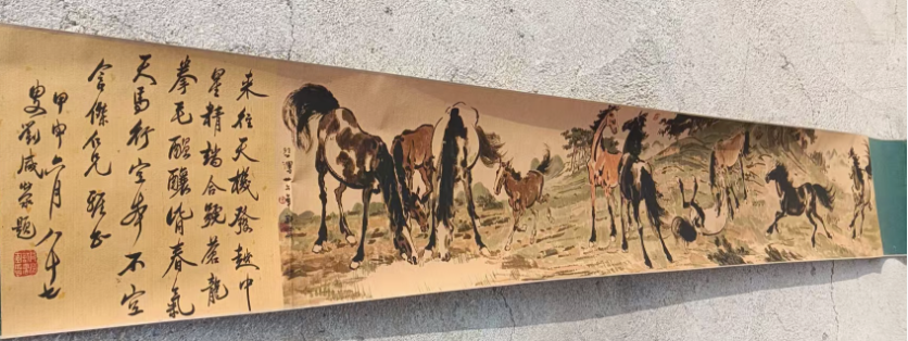 徐悲鸿《十骏图》-嘉城艺术交易平台