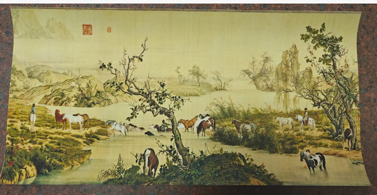 郎世宁《百骏图》-嘉城艺术交易平台