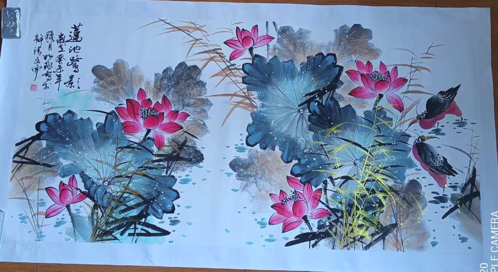 崔如琢《莲池鹭影》-嘉城艺术交易平台