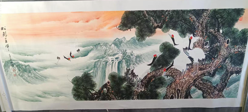 雷畅胜《松鹤呈祥》-嘉城艺术交易平台