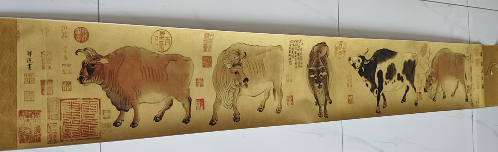 韩滉《五牛图》-嘉城艺术交易平台