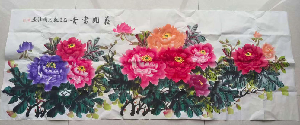 周洁《花开富贵》-嘉城艺术交易平台