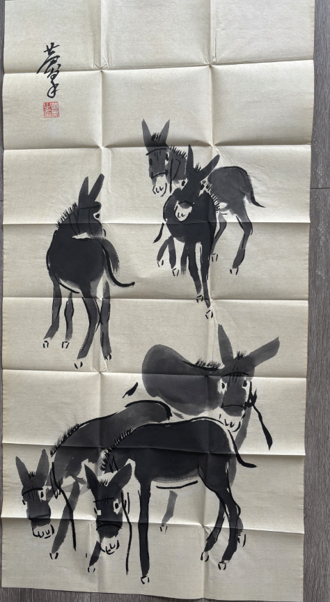 黄胄《群驴图》-嘉城艺术交易平台