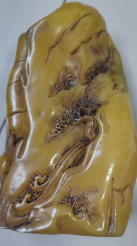 寿山田黄石《童子摆件》