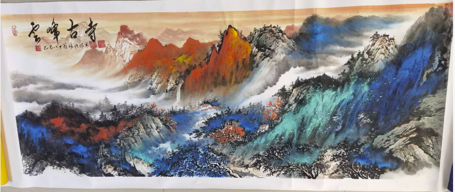 张恒禄《云峰古寺》-嘉城艺术交易平台