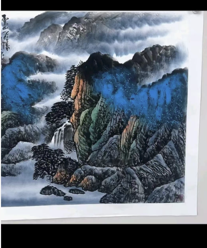 蔡云飞《雲上飞瀑》-嘉城艺术交易平台