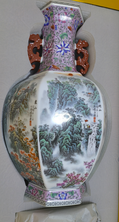 王锡良、王采《盛世江山》六方尊-嘉城艺术交易平台