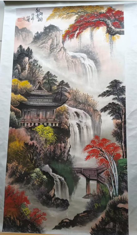 徐明庆《秋山云阁》-嘉城艺术交易平台