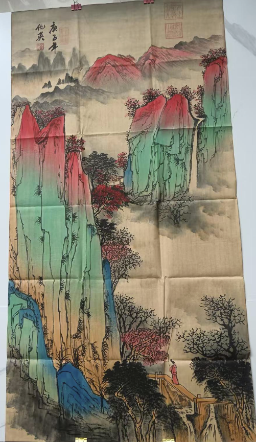 仇英《山水图》-嘉城艺术交易平台