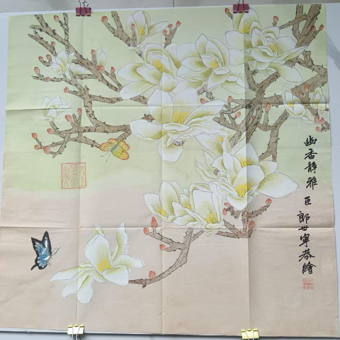 郎世宁《花鸟图》-嘉城艺术交易平台