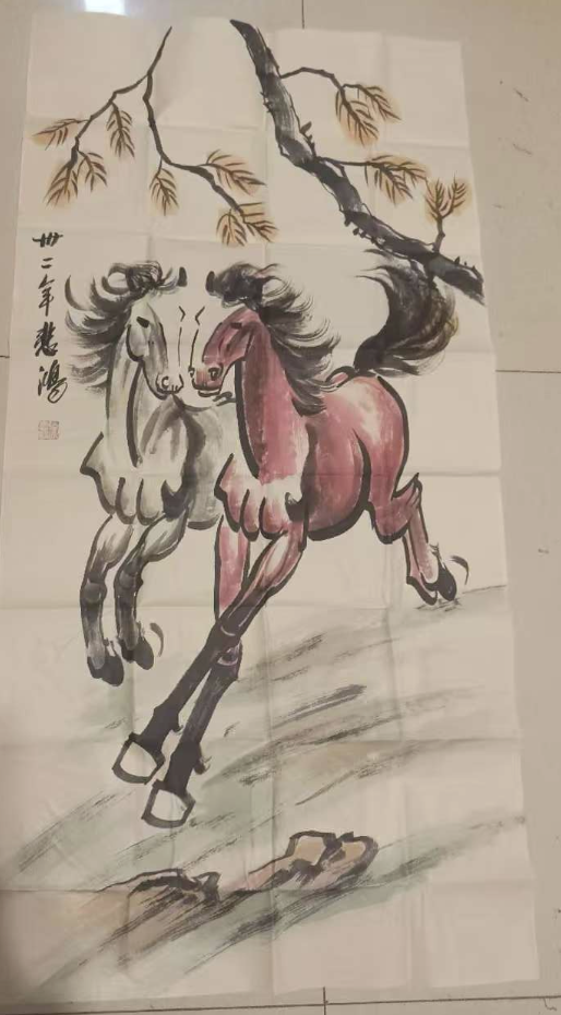 徐悲鸿《骏马图》-嘉城艺术交易平台