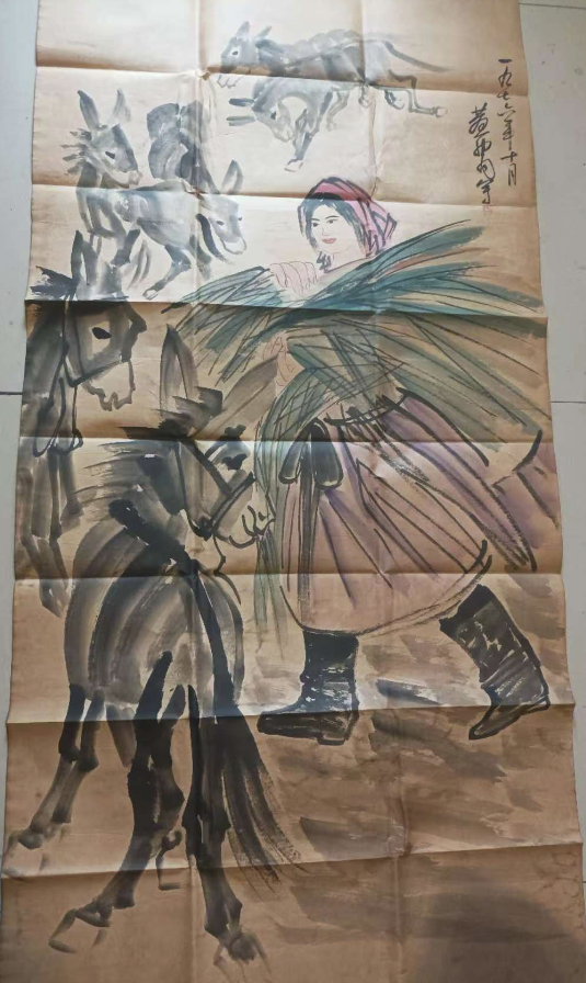 黄胄《放驴图》-嘉城艺术交易平台