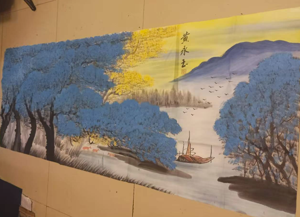 黄永玉《春江渔歌》-嘉城艺术交易平台