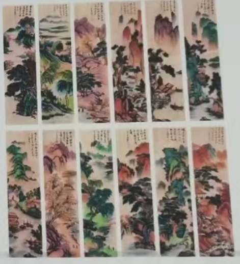 傅抱石《山水图》十二条屏-嘉城艺术交易平台