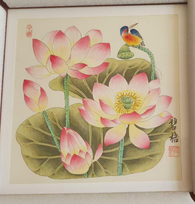 王碧梧《荷花翠鸟图》-嘉城艺术交易平台