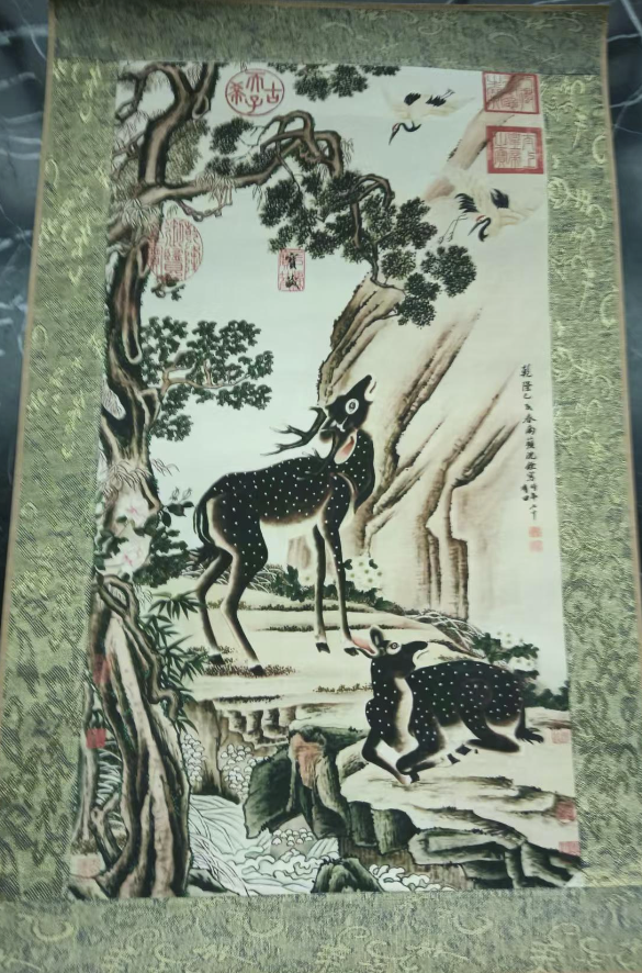 沈铨《双鹿图》-嘉城艺术交易平台