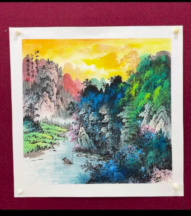 文娟《江山聚秀》-嘉城艺术交易平台