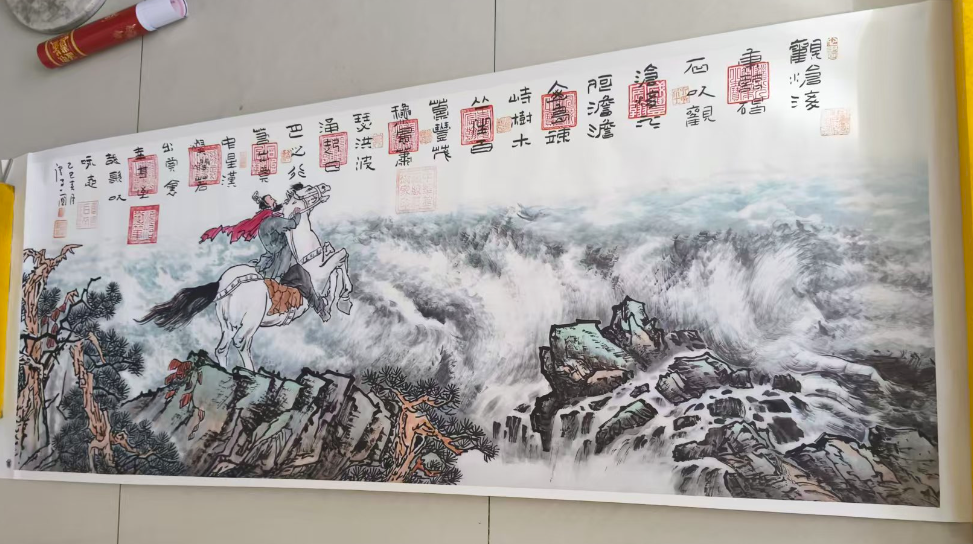 唐建国《观沧海》-嘉城艺术交易平台