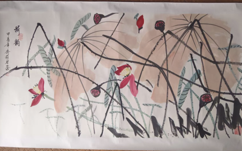 齐燕君《荷韵》-嘉城艺术交易平台