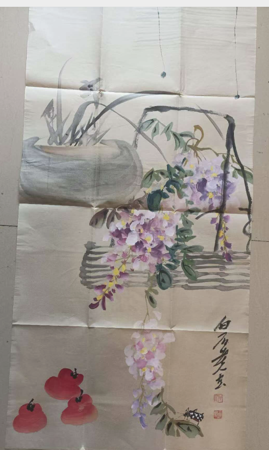 齐白石《紫藤清供图》-嘉城艺术交易平台