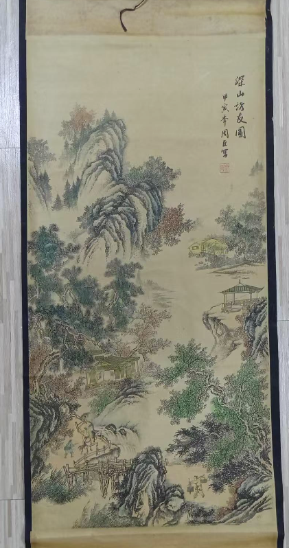 周臣《深山访友记》-嘉城艺术交易平台