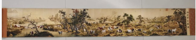 郎世宁《百骏图》-嘉城艺术交易平台