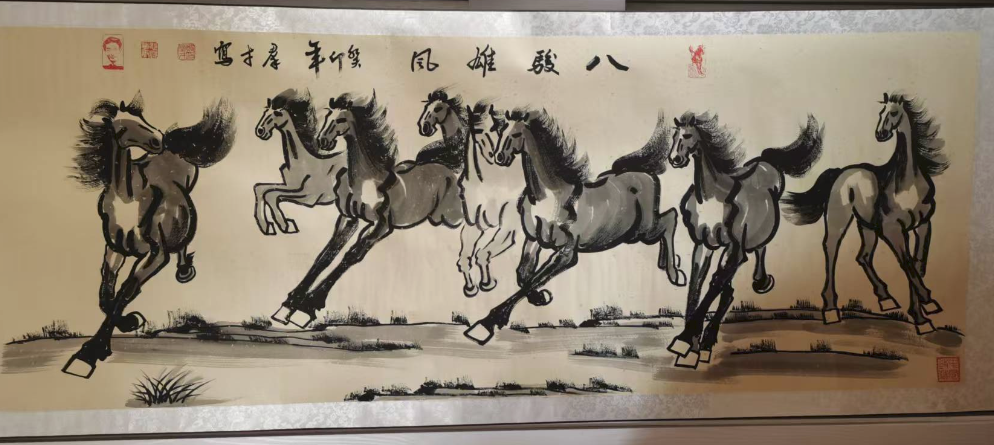 郑群才《八骏雄风》-嘉城艺术交易平台