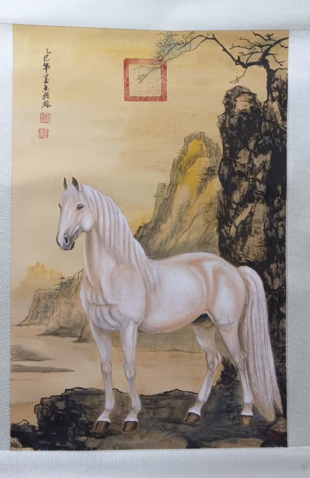 那墨香《白马图》-嘉城艺术交易平台
