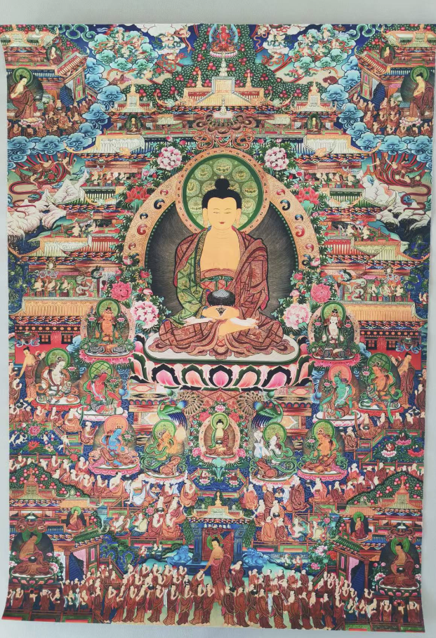 唐卡《释迦牟尼》-嘉城艺术交易平台